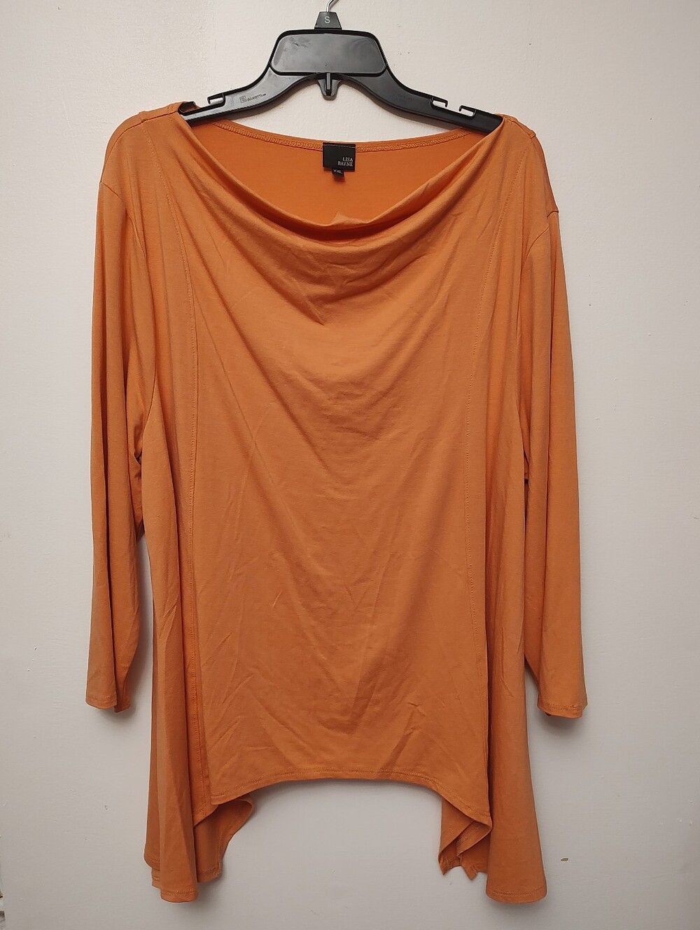 Lisa Bayne Long Sleeved Orange Top XXL 2XL